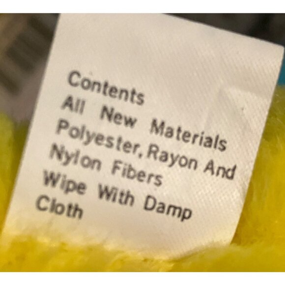 Crayola Burger King Plush Yellow Teddy Bear 1986 - Picture 3 of 12